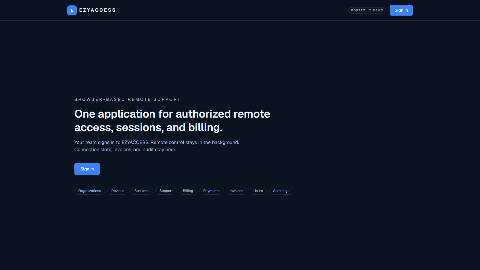 Product landing